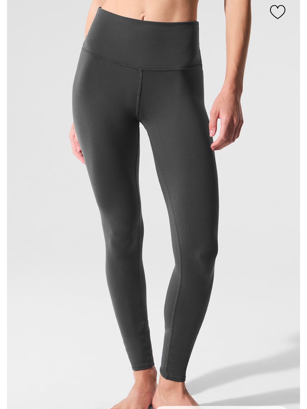 Alo Yoga High-Waist Airbrush leggings in Anthracite color